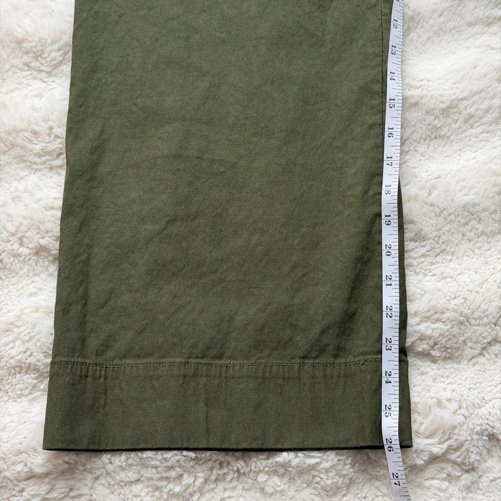 Maeve The Colette Wide Leg Cropped Olive Green Stretch Pants-30/М - Picture 15 of 16